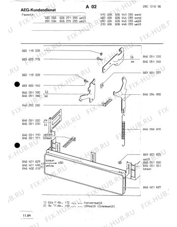 Взрыв-схема посудомоечной машины Aeg ELECTRONIC 470 UGA - Схема узла Section1